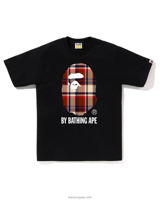 comprobar camiseta hombres negro 26D80144 A Bathing Ape