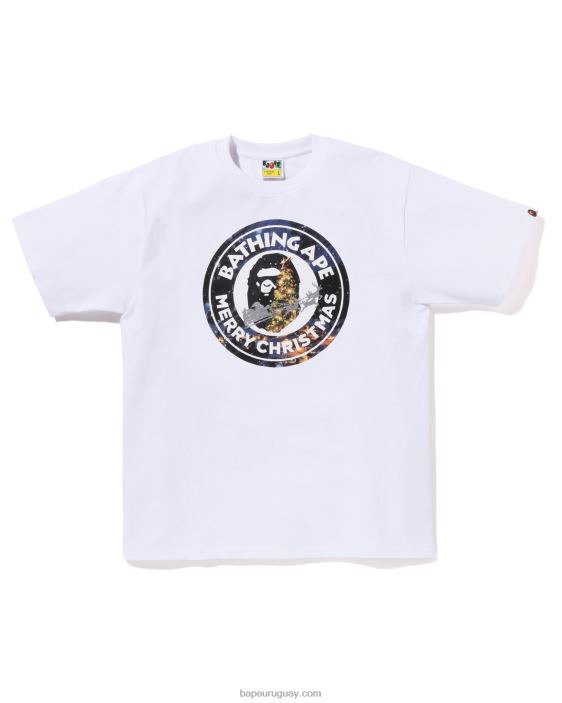 navidad ocupado con camiseta de trabajo hombres blanco 26D80139 A Bathing Ape