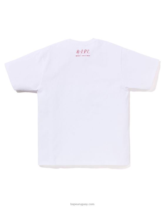 navidad ocupado con camiseta de trabajo hombres blanco 26D80139 A Bathing Ape
