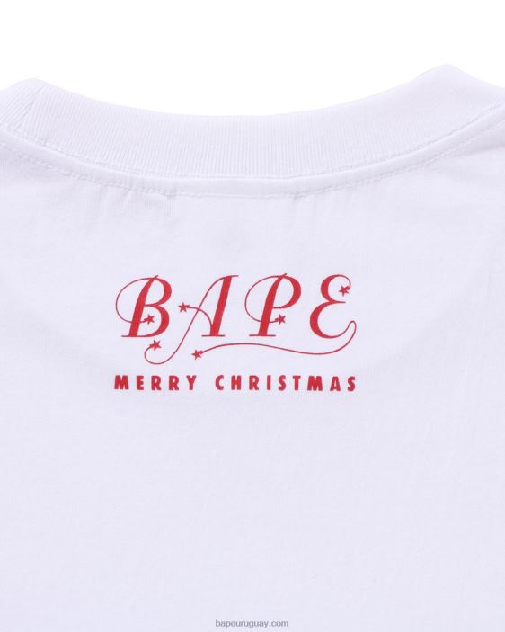 navidad ocupado con camiseta de trabajo hombres blanco 26D80139 A Bathing Ape