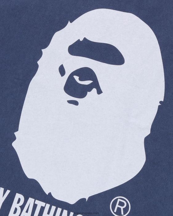 sobreteñido por camiseta relajada hombres Azul marino 26D80252 A Bathing Ape