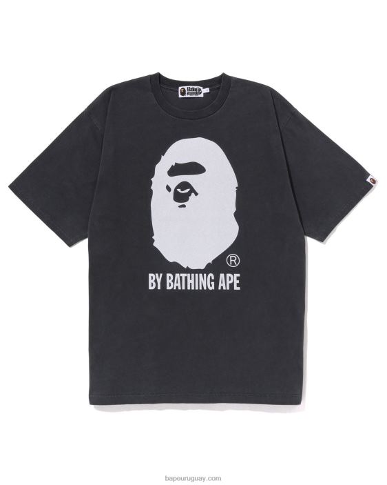 sobreteñido por camiseta relajada hombres negro 26D80250 A Bathing Ape