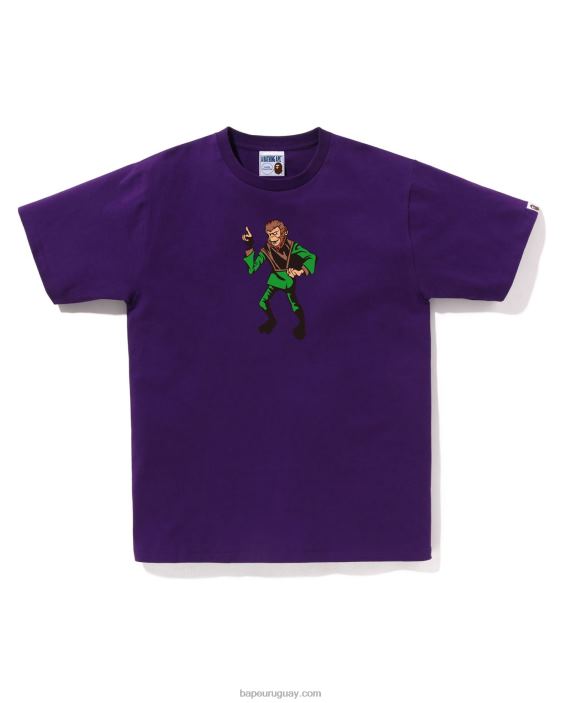 tee hombres púrpura 26D80163 A Bathing Ape