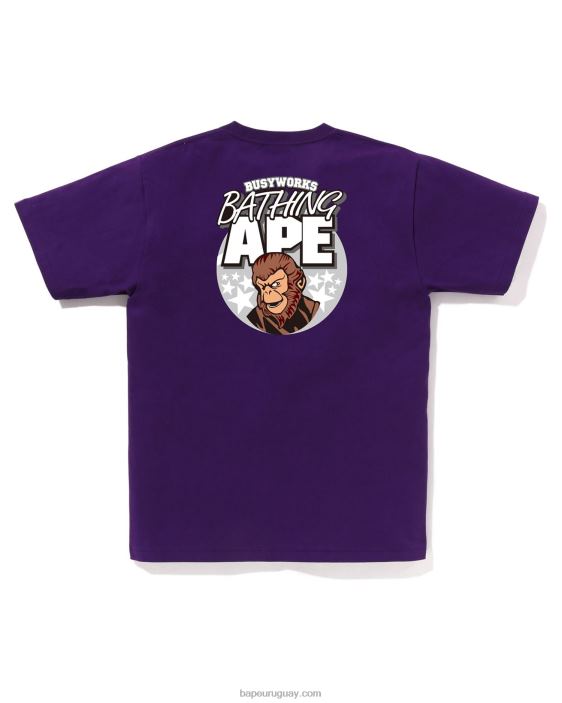 tee hombres púrpura 26D80163 A Bathing Ape
