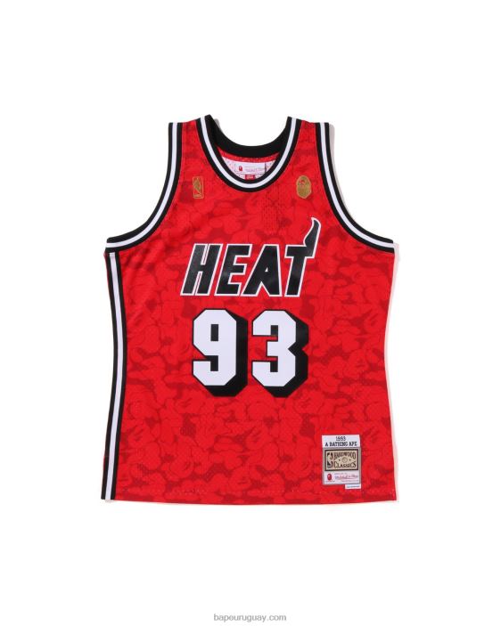 camiseta sin mangas miami heat de x m&n hombres rojo brillante 26D80364 A Bathing Ape