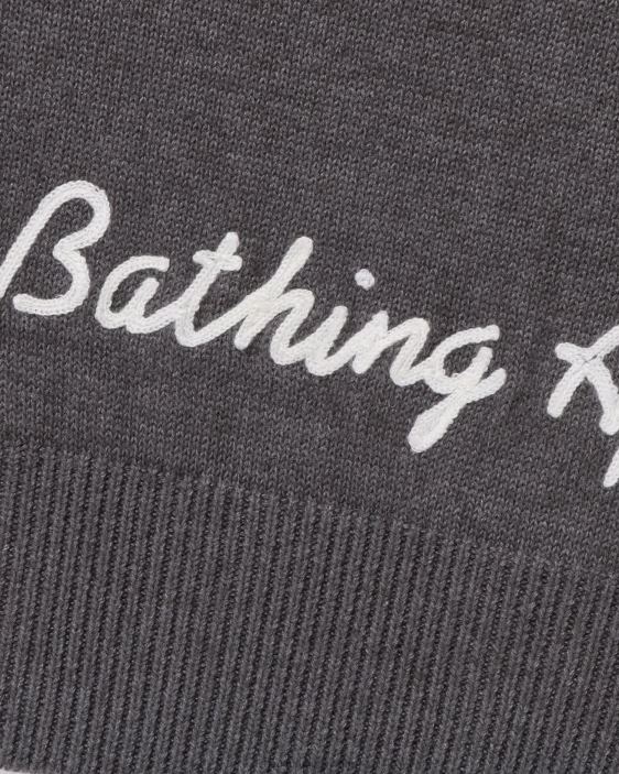 chaleco de punto con cabeza de un punto hombres gris 26D80224 A Bathing Ape