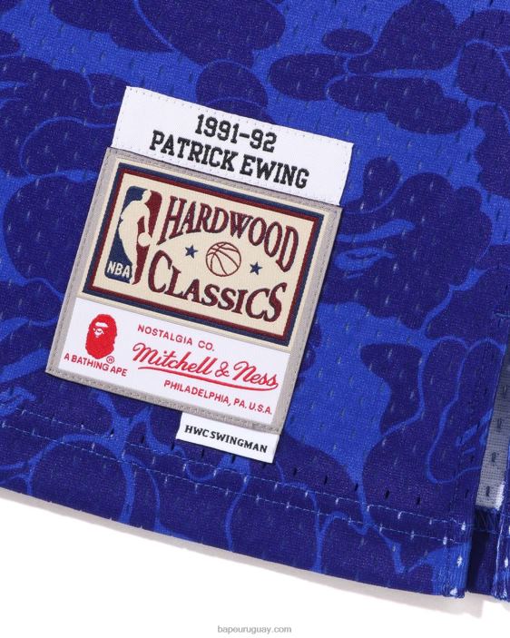 x m&n camiseta de los knicks de nueva york hombres azul 26D80374 A Bathing Ape