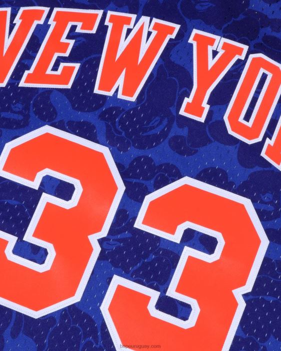 x m&n camiseta de los knicks de nueva york hombres azul 26D80374 A Bathing Ape