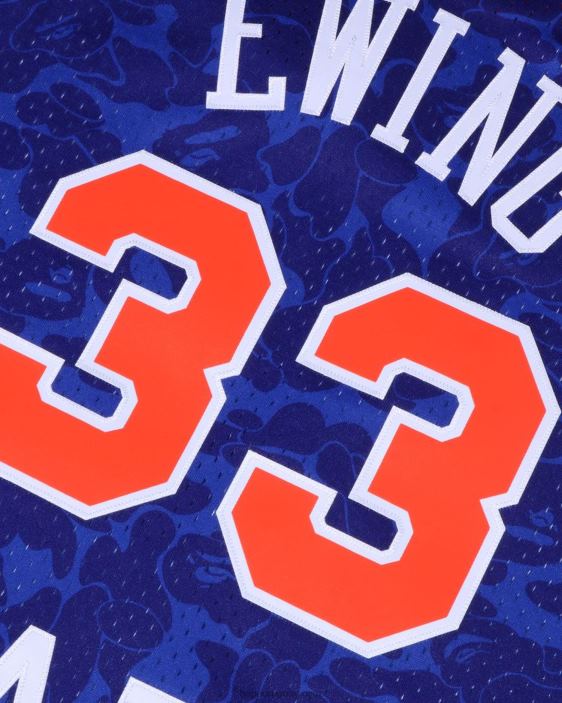 x m&n camiseta de los knicks de nueva york hombres azul 26D80374 A Bathing Ape