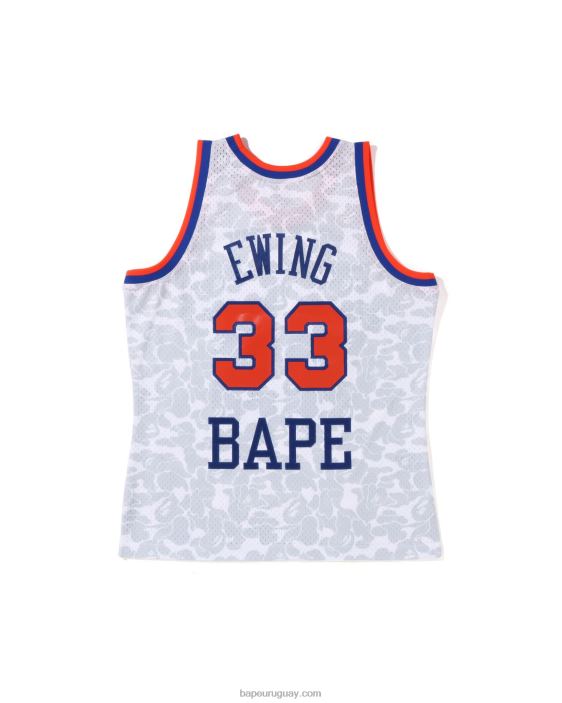 x m&n camiseta de los knicks de nueva york hombres blanco 26D80375 A Bathing Ape