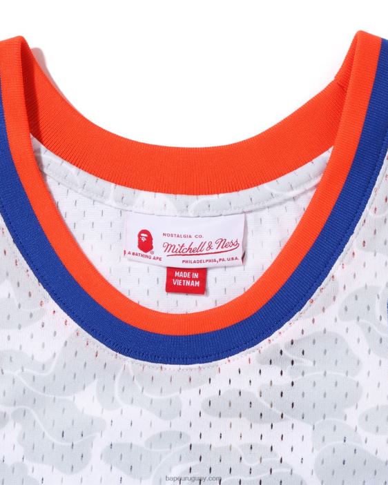 x m&n camiseta de los knicks de nueva york hombres blanco 26D80375 A Bathing Ape