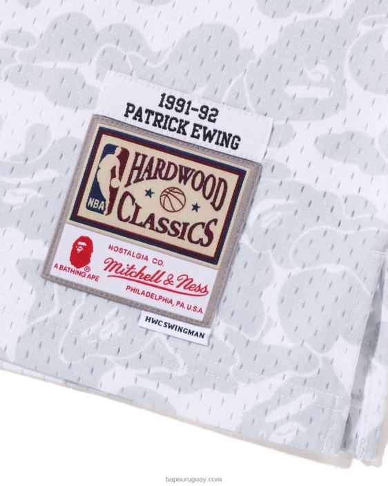 x m&n camiseta de los knicks de nueva york hombres blanco 26D80375 A Bathing Ape