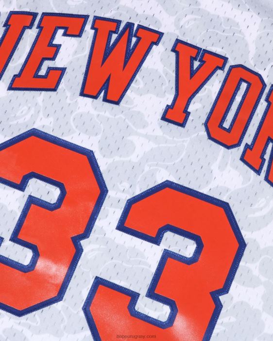 x m&n camiseta de los knicks de nueva york hombres blanco 26D80375 A Bathing Ape