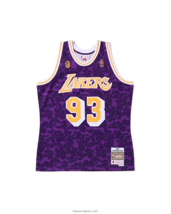 x m&n camiseta sin mangas de los angeles lakers hombres púrpura 26D80368 A Bathing Ape