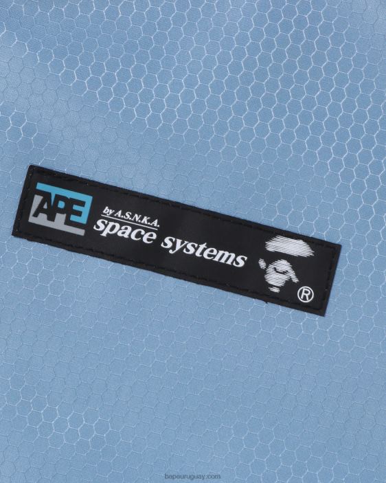 chamarra bomber con diseño de panal hombres azul claro 26D80317 A Bathing Ape