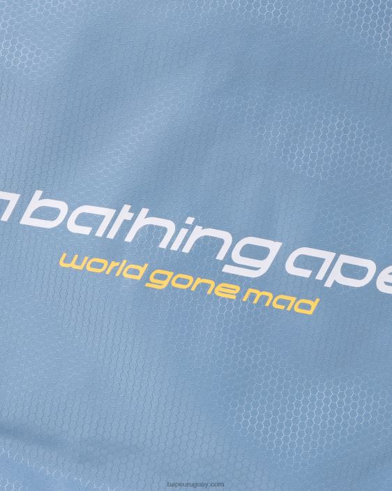 chamarra bomber con diseño de panal hombres azul claro 26D80317 A Bathing Ape