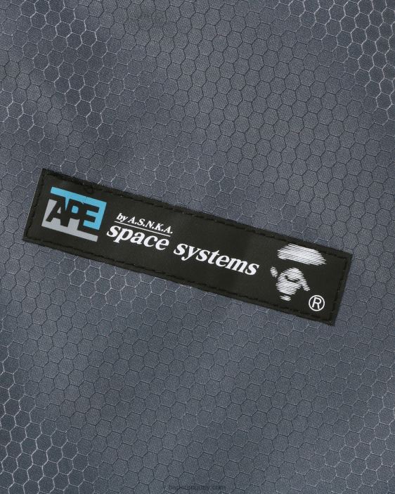 chamarra bomber con diseño de panal hombres gris 26D80318 A Bathing Ape