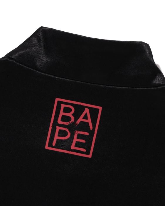 chamarra china holgada con motivo japonés hombres negro 26D80113 A Bathing Ape