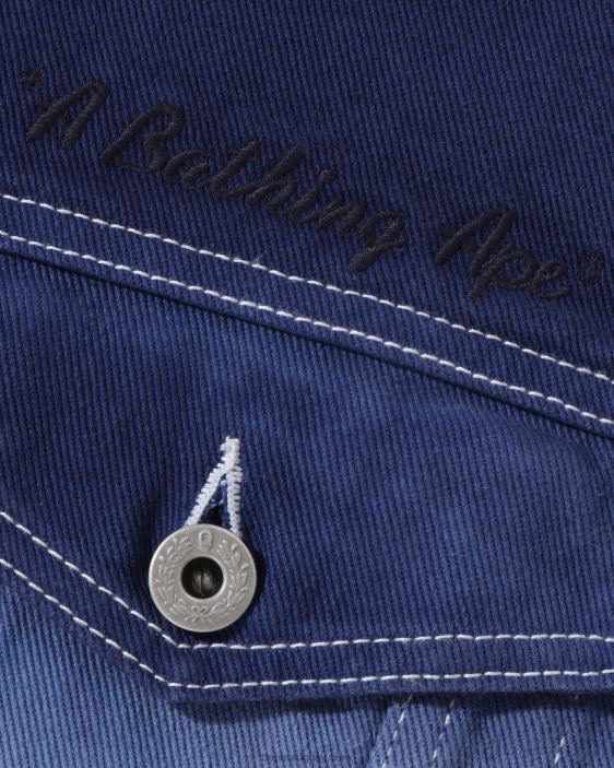 chamarra de mezclilla de corte holgado de campeón de graduación hombres caso 26D80129 A Bathing Ape