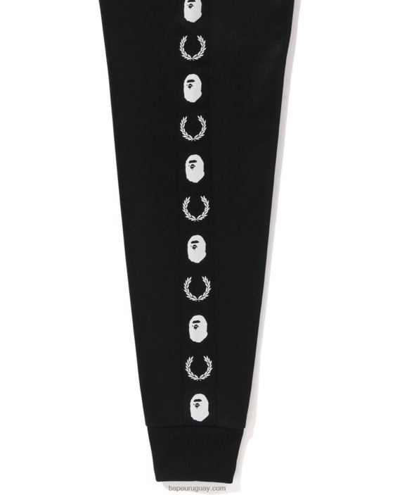 chaqueta de chándal camuflada en color x fred perry hombres negro 26D80214 A Bathing Ape