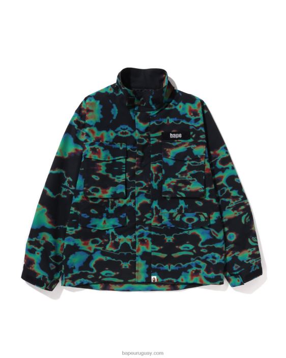chaqueta de termografía de corte holgado m-65 hombres negro 26D80332 A Bathing Ape
