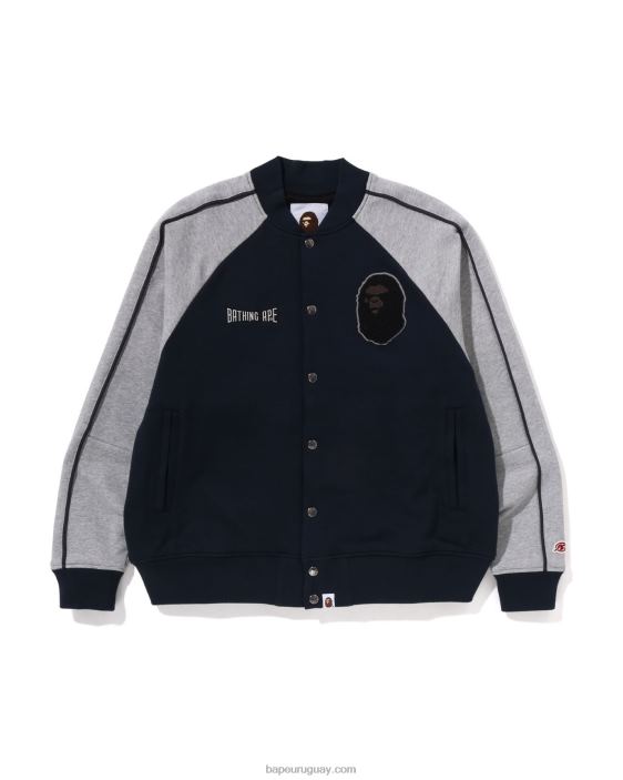 chaqueta universitaria de sudor hombres Azul marino 26D80243 A Bathing Ape