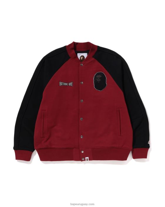 chaqueta universitaria de sudor hombres rojo brillante 26D80242 A Bathing Ape