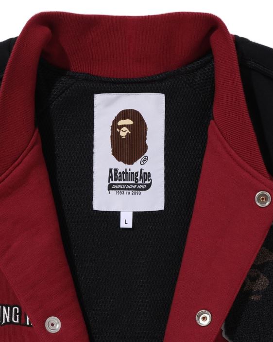 chaqueta universitaria de sudor hombres rojo brillante 26D80242 A Bathing Ape