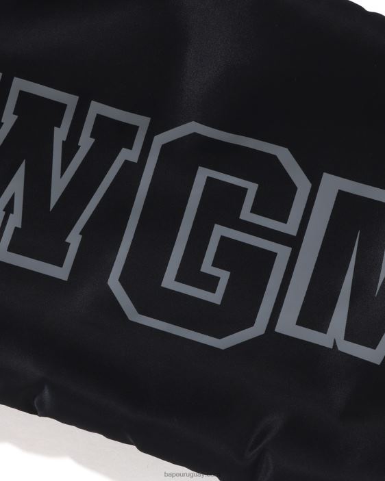 tiburón ajuste holgado ma-1 hombres negro 26D80191 A Bathing Ape