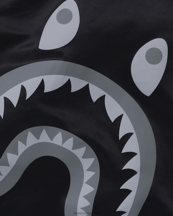 tiburón ajuste holgado ma-1 hombres negro 26D80191 A Bathing Ape