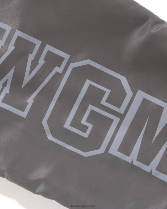 tiburón ajuste holgado ma-1 hombres plata 26D80192 A Bathing Ape