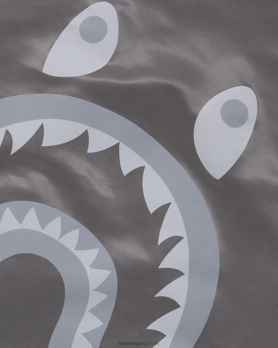 tiburón ajuste holgado ma-1 hombres plata 26D80192 A Bathing Ape