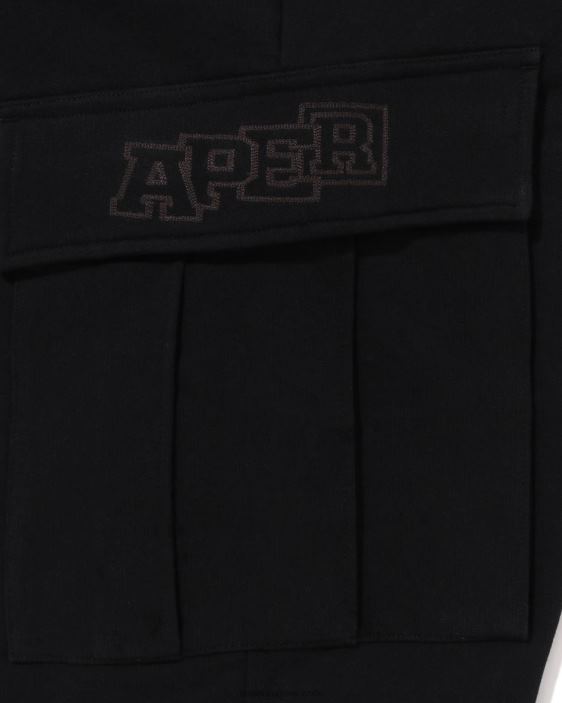 Pantalones de chándal de corte relajado con 6 bolsillos hombres negro 26D80228 A Bathing Ape