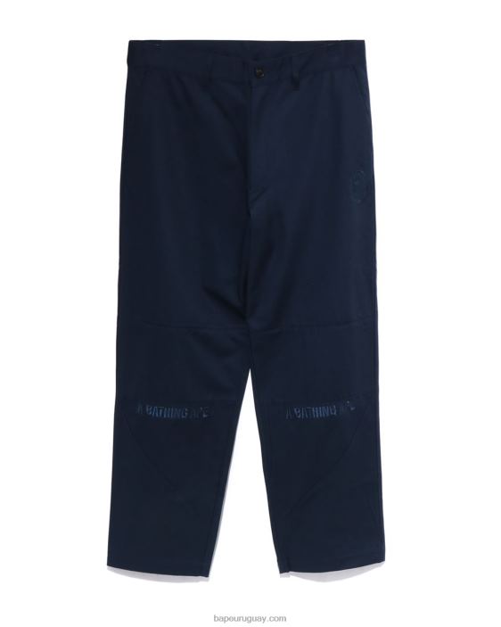 pantalones chinos holgados hombres Azul marino 26D80292 A Bathing Ape