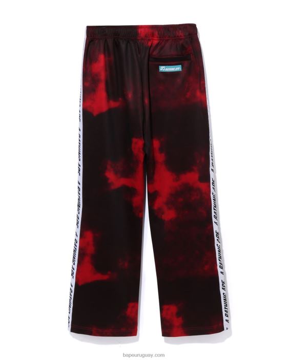pantalones de chándal tie dye hombres rojo brillante 26D80239 A Bathing Ape
