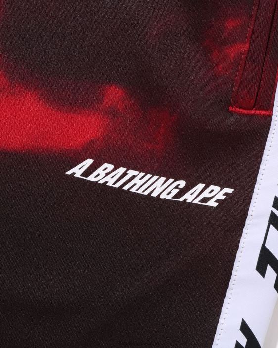 pantalones de chándal tie dye hombres rojo brillante 26D80239 A Bathing Ape