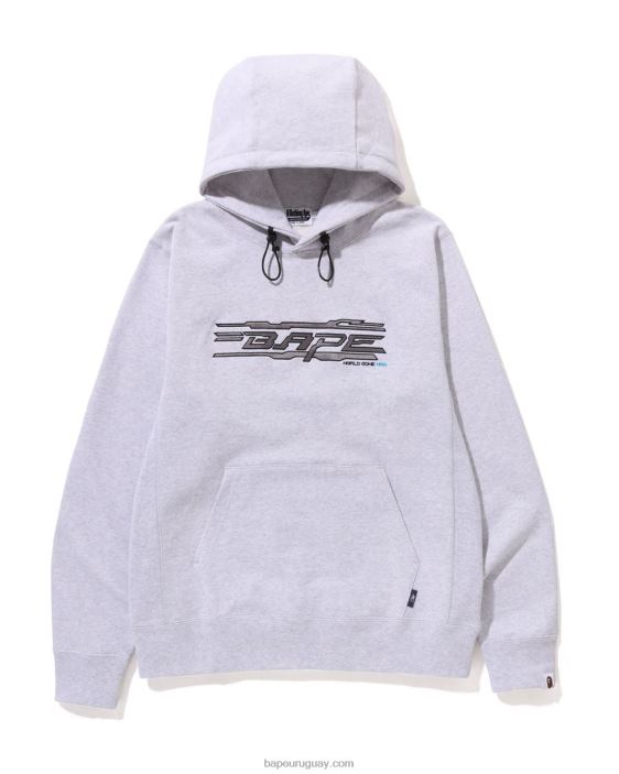 Sudadera con capucha y costuras hombres gris 26D80316 A Bathing Ape