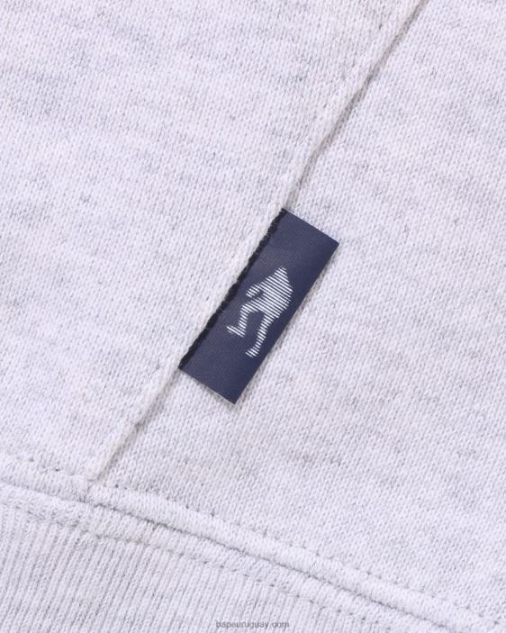 Sudadera con capucha y costuras hombres gris 26D80316 A Bathing Ape