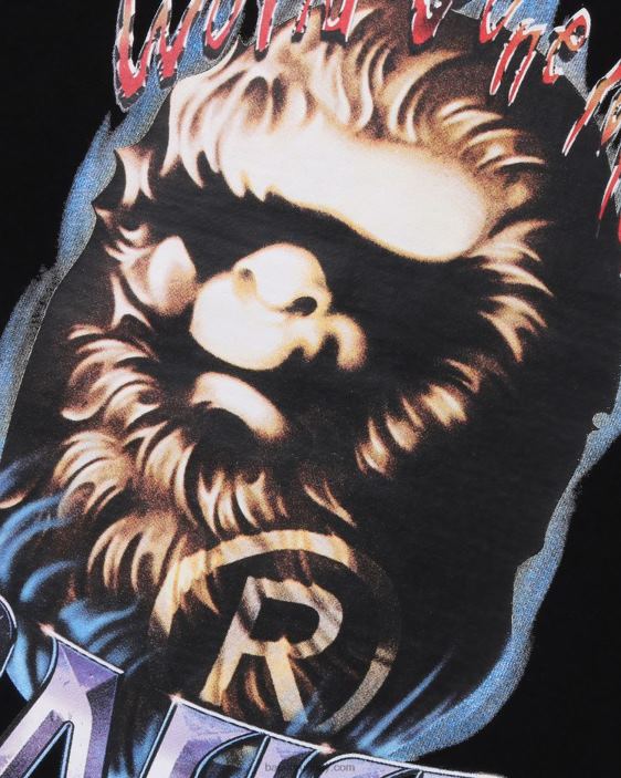cabeza de cuello redondo hombres negro 26D80218 A Bathing Ape