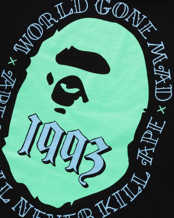 cabeza sudadera con capucha hombres negro 26D80272 A Bathing Ape