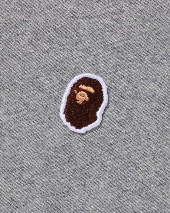cabeza un punto ajuste relajado cuello redondo hombres gris 26D80308 A Bathing Ape