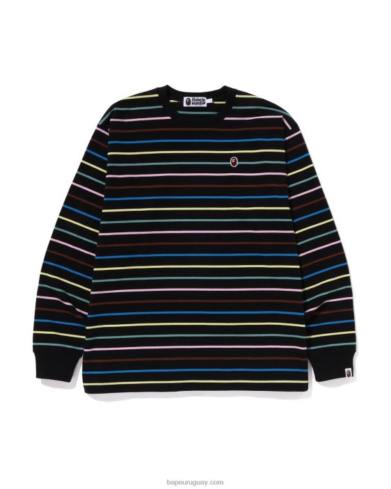 camiseta holgada con aro hombres negro 26D80288 A Bathing Ape