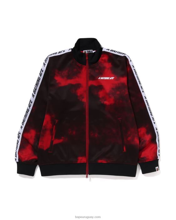 chamarra de chándal con efecto tie dye hombres rojo brillante 26D80249 A Bathing Ape