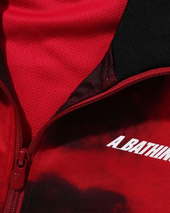 chamarra de chándal con efecto tie dye hombres rojo brillante 26D80249 A Bathing Ape