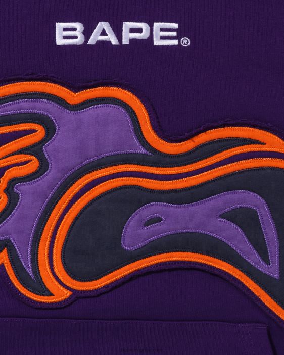 corte abc camo termografía ajuste relajado pullover hombres púrpura 26D80344 A Bathing Ape