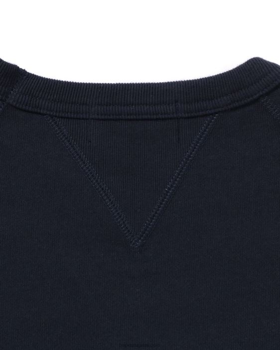 cuello redondo de ajuste holgado con parche hombres Azul marino 26D80296 A Bathing Ape