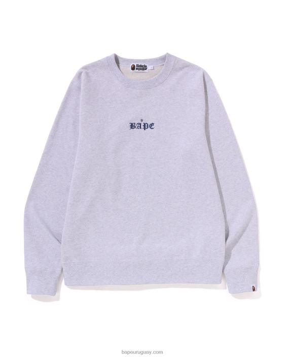 cuello redondo de sumo de cultura japonesa hombres gris 26D80185 A Bathing Ape