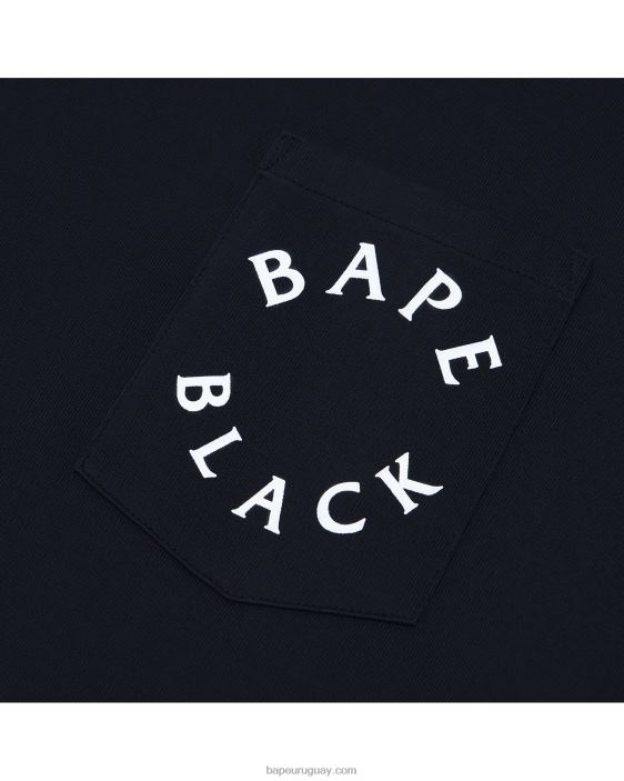 playera de manga larga con logo estampado hombres Azul marino 26D80352 A Bathing Ape