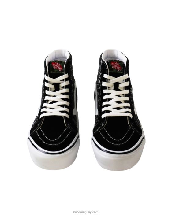 bape x vans línea abc camo sk8-hi hombres negro 26D80724