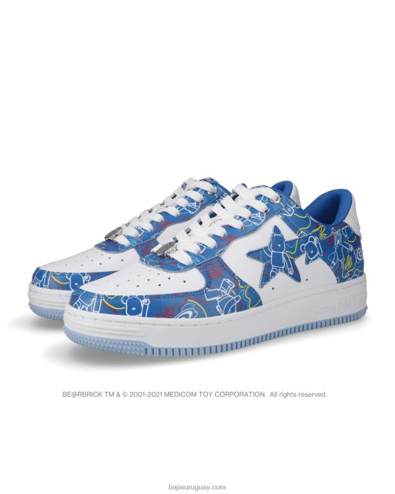 zapatillas bape sta x medicom toy be r camo m1 hombres azul claro 26D80735